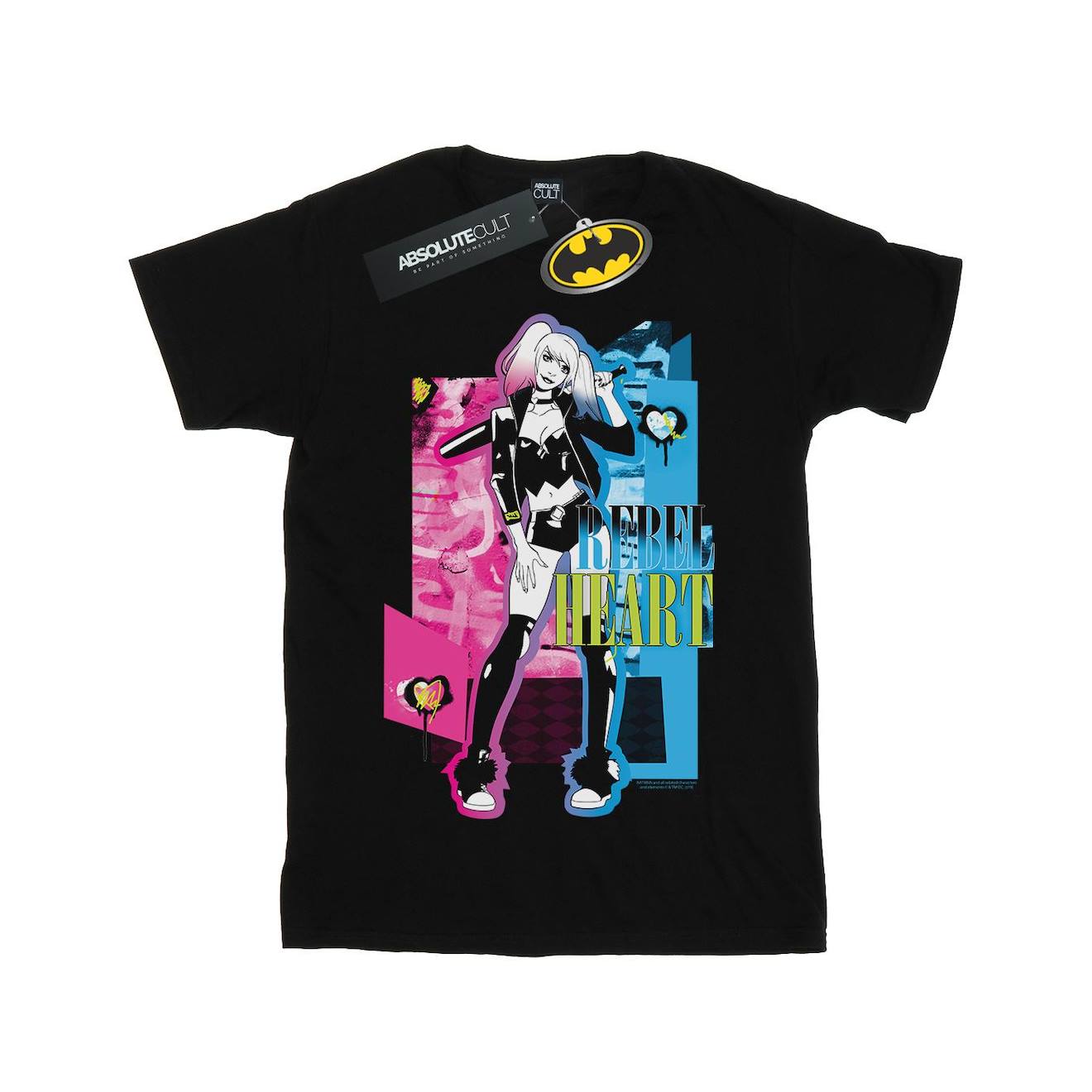 T-shirt Coton Dc Comics Noir