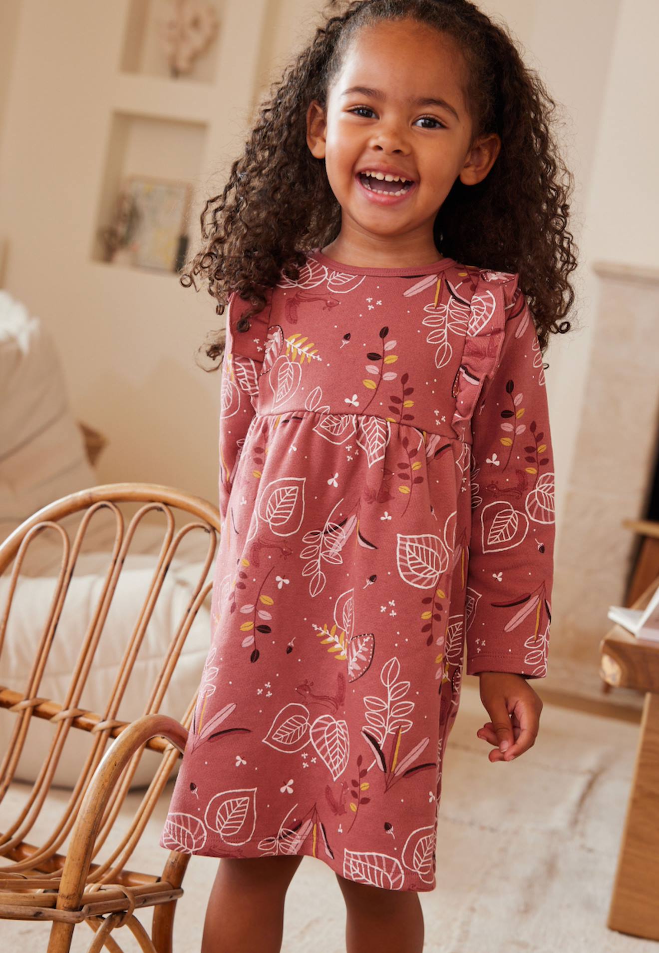 Robe Bébé En Molleton Léonie Rose
