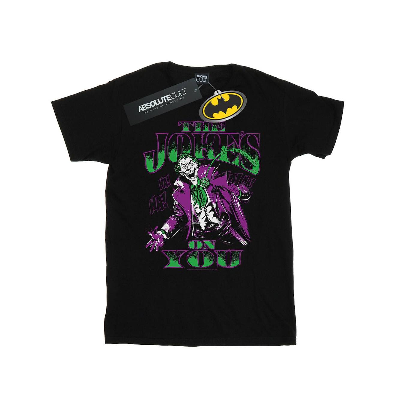 T-shirt Coton Dc Comics The Joke's On You Noir