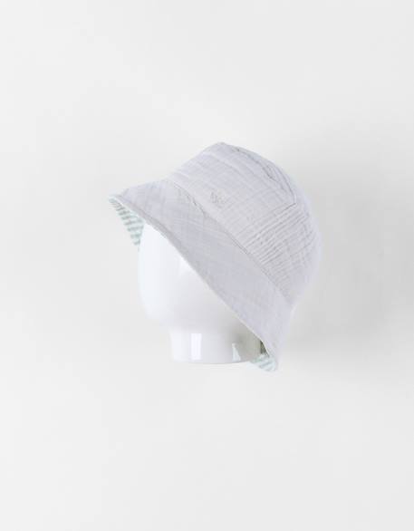 Bébé-Accessoires-Chapeau-Bob réversible coton