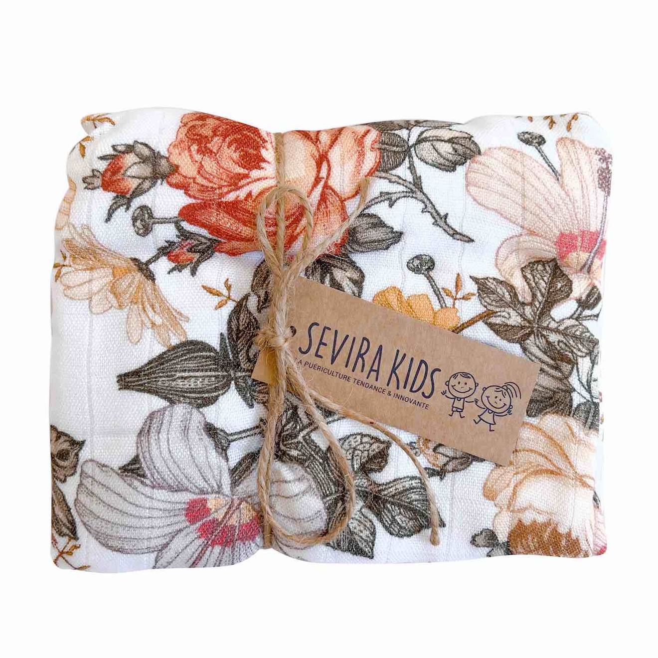 Maxi Lange Couverture En Viscose De Bambou Neo Vintage Néo Vintage Imprimé Floral, Be