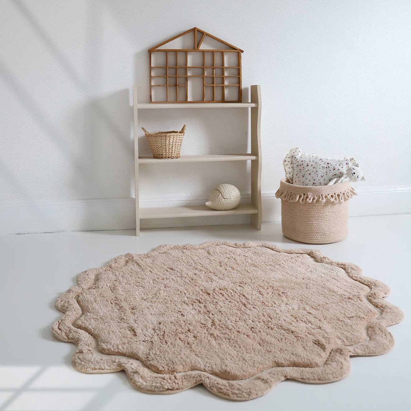 Tapis Enfant Coton Lavable Sweet April Nude