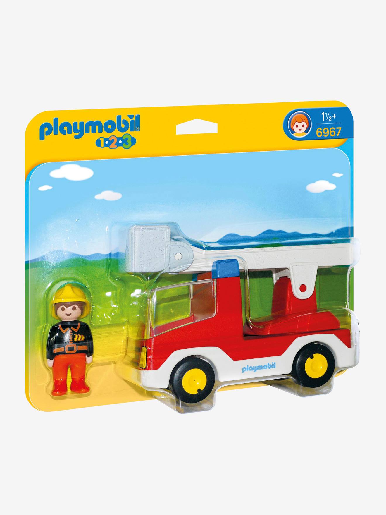 6967 Camion de pompier 123 Playmobil rouge