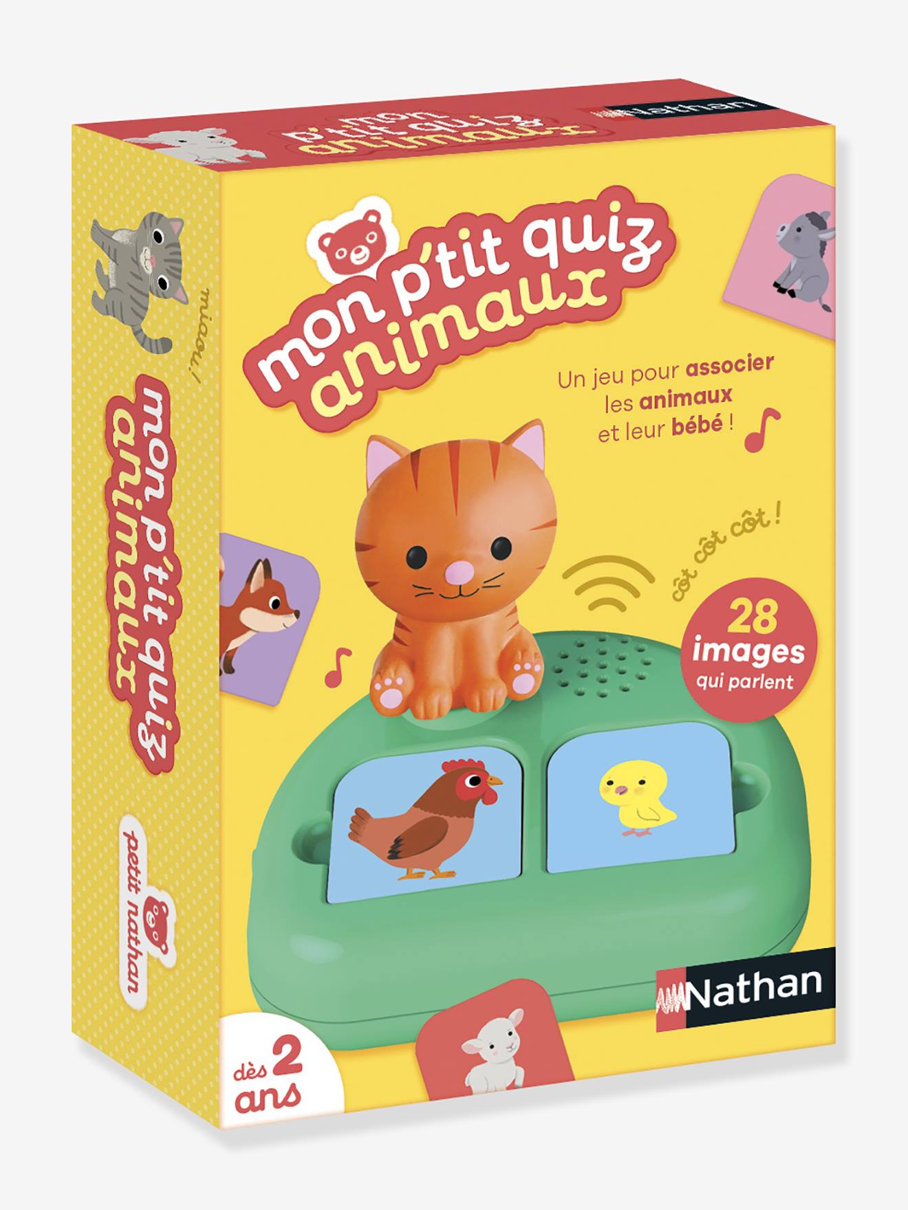 Mon ptit quiz animaux multicolore (Nathan) - Image 1