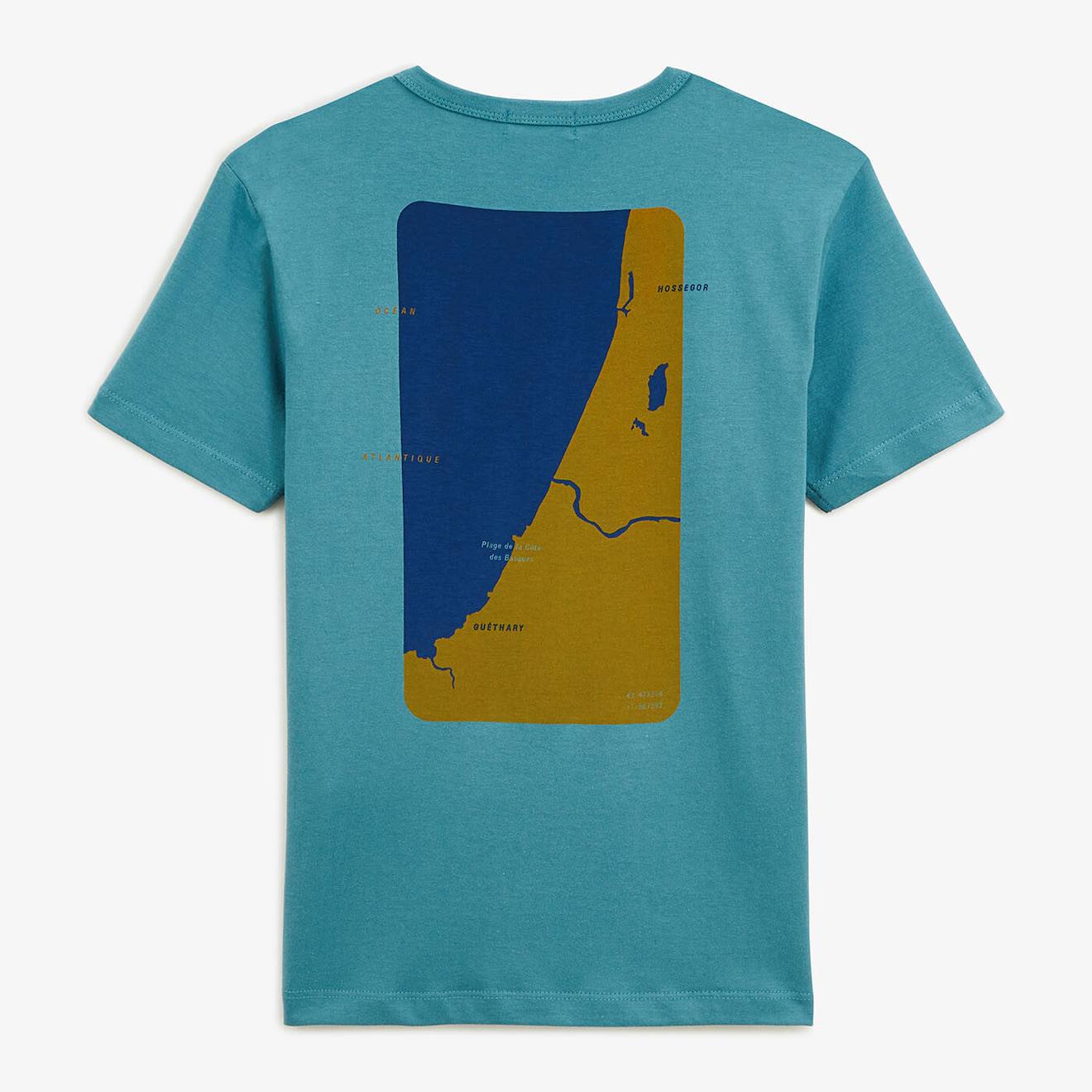 T-shirt Junior Titouan Imprimé Dos Bleu Canard