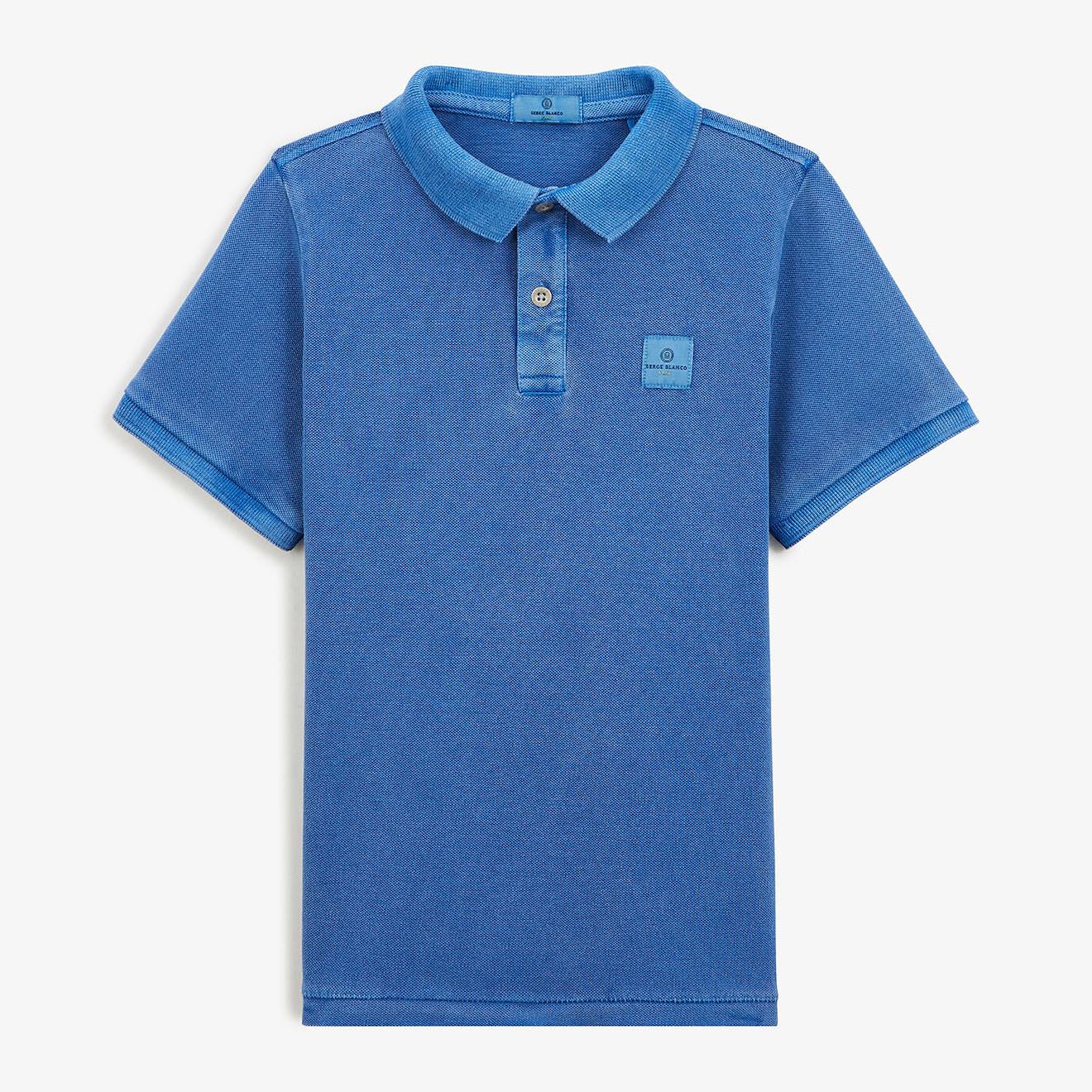 Polo Junior Louis Maille Piquée Bleu Roi