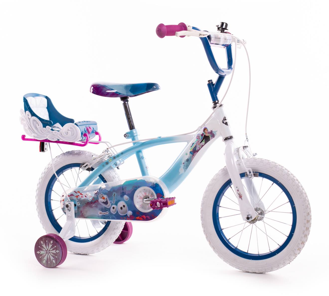 Vélo Enfant Disney Frozen - La Reine Des Neiges 14 Bleu-blanc