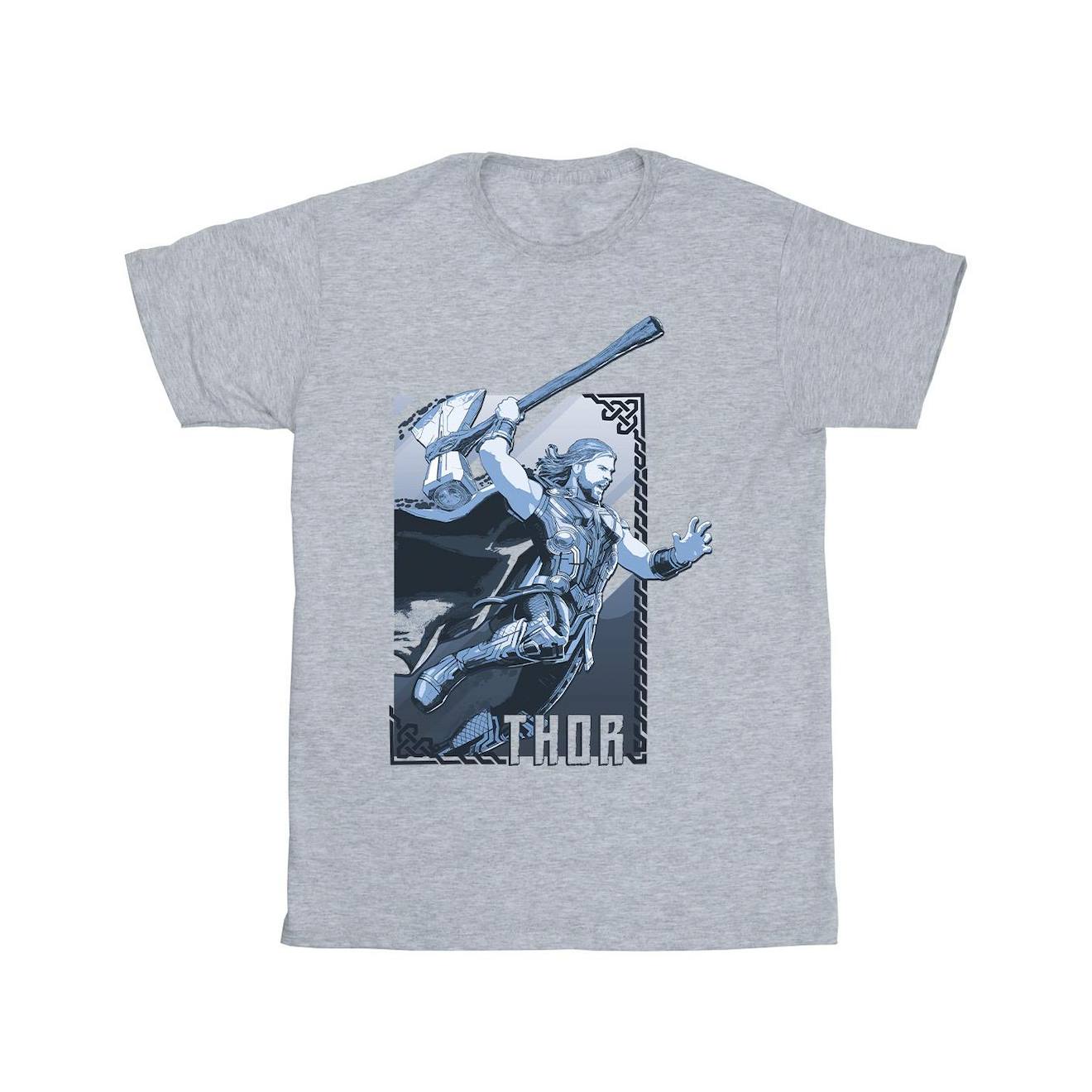 T-shirt Coton Love And Thunder Gris Chiné