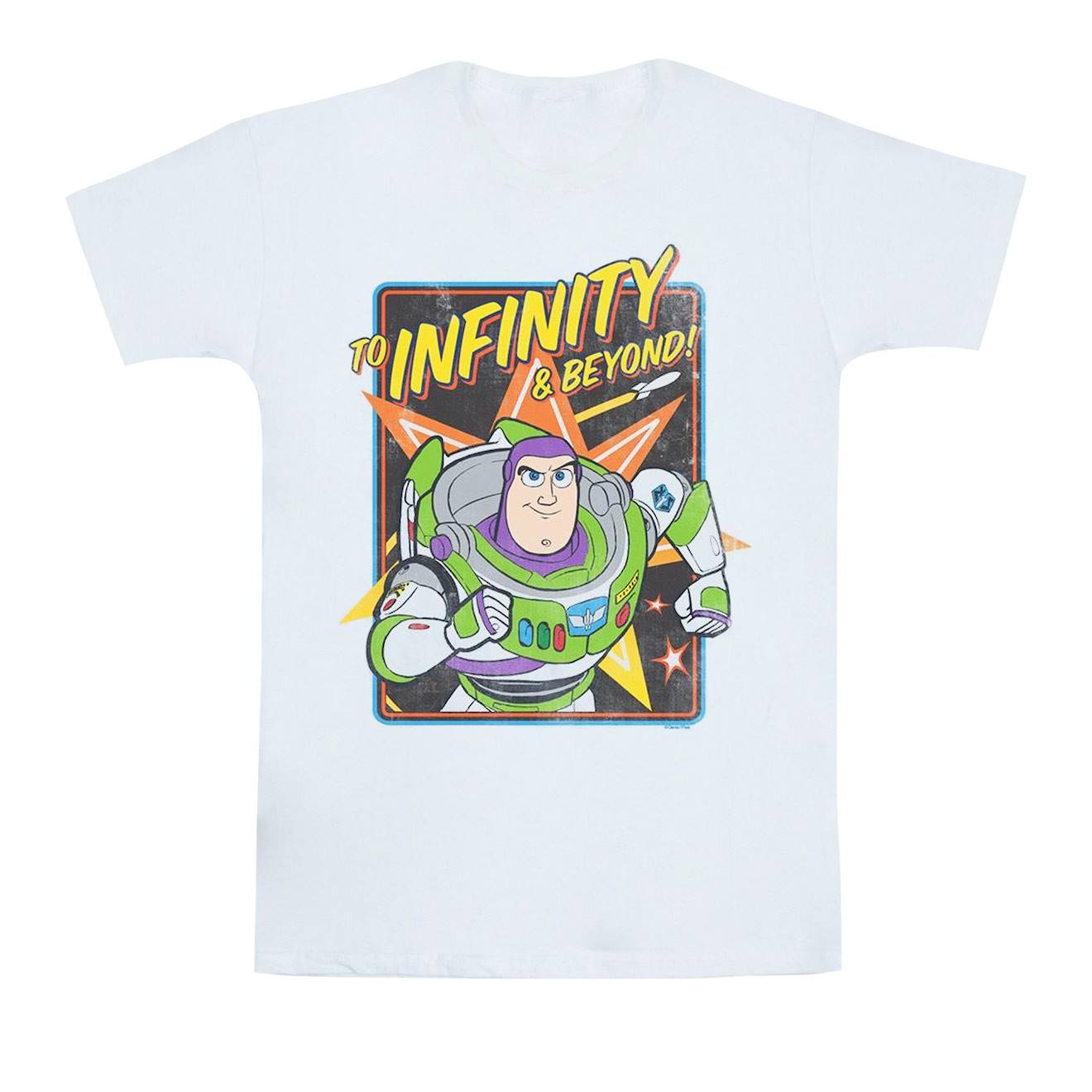 T-shirt Toy Story To Infinity Coton Disney Toy Story 4 To Infinity Blanc