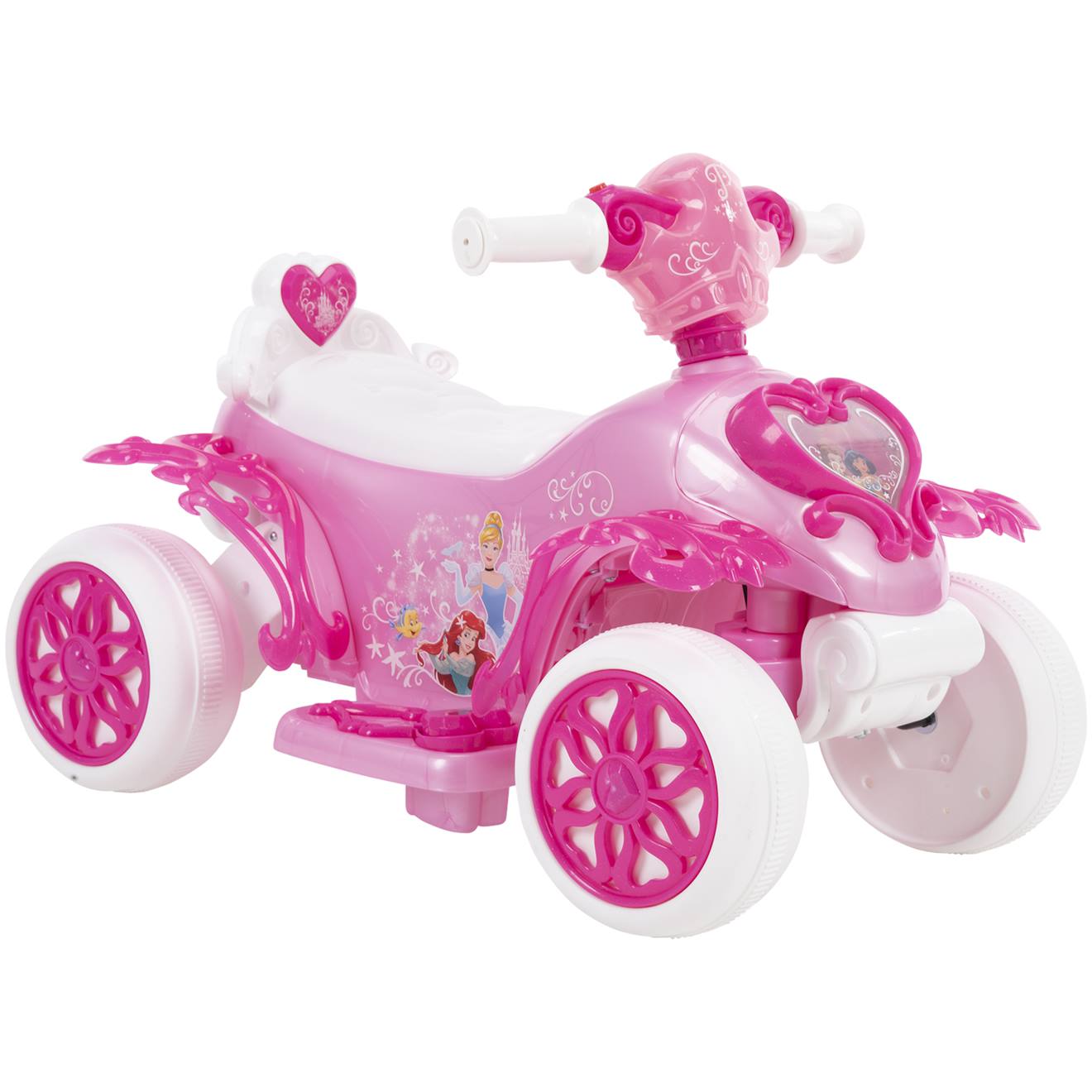 Quad Électrique Enfant Disney Princess - Avec Bulles Rose