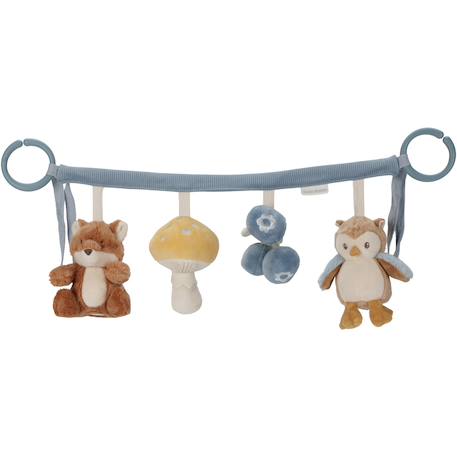 Little Dutch - Chaine D'activités Poussette Little Farm Bleu, Jaune, Beige, Multicolor