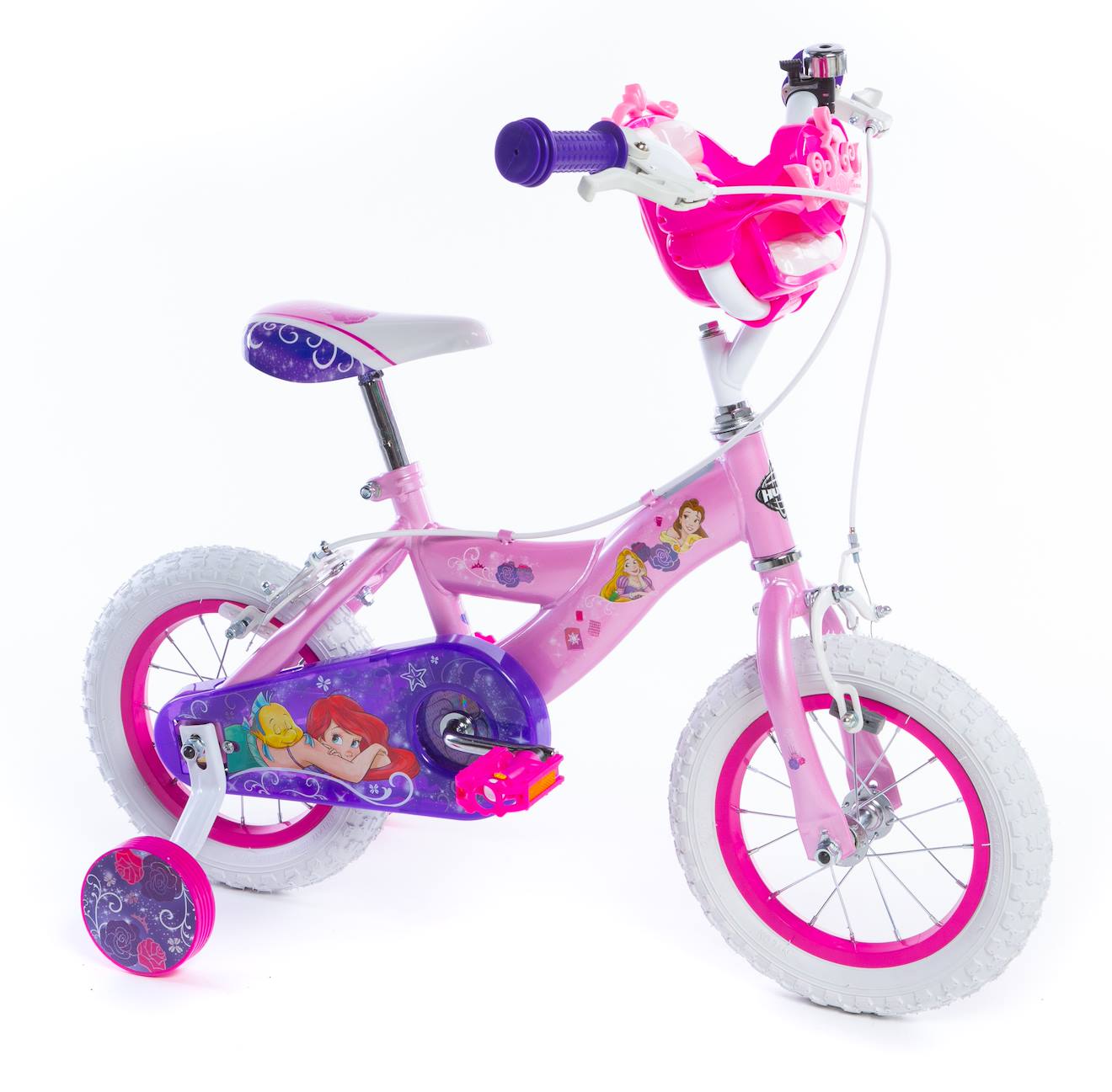 Vélo Enfant Disney Princess 12 Rose-blanc