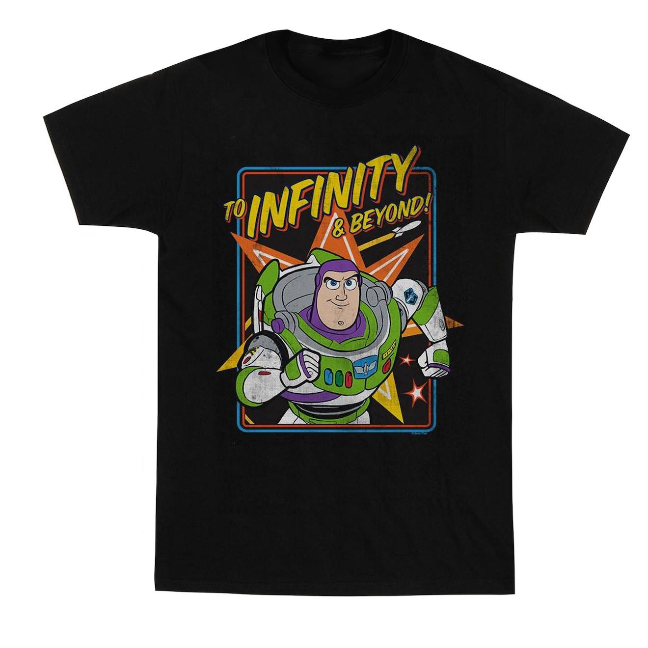 T-shirt Toy Story To Infinity Coton Disney Toy Story 4 To Infinity Noir