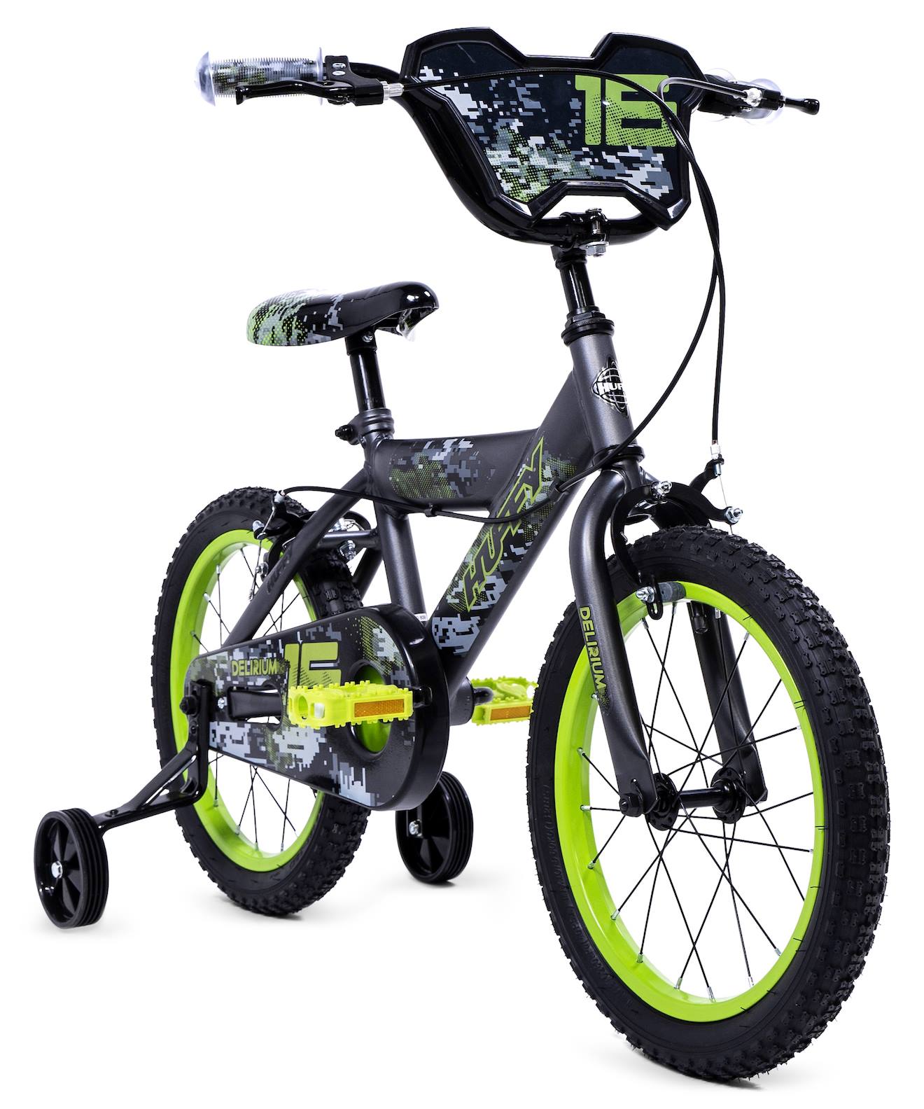 Vélo Enfant Huffy Delirium 16 Gris Argenté