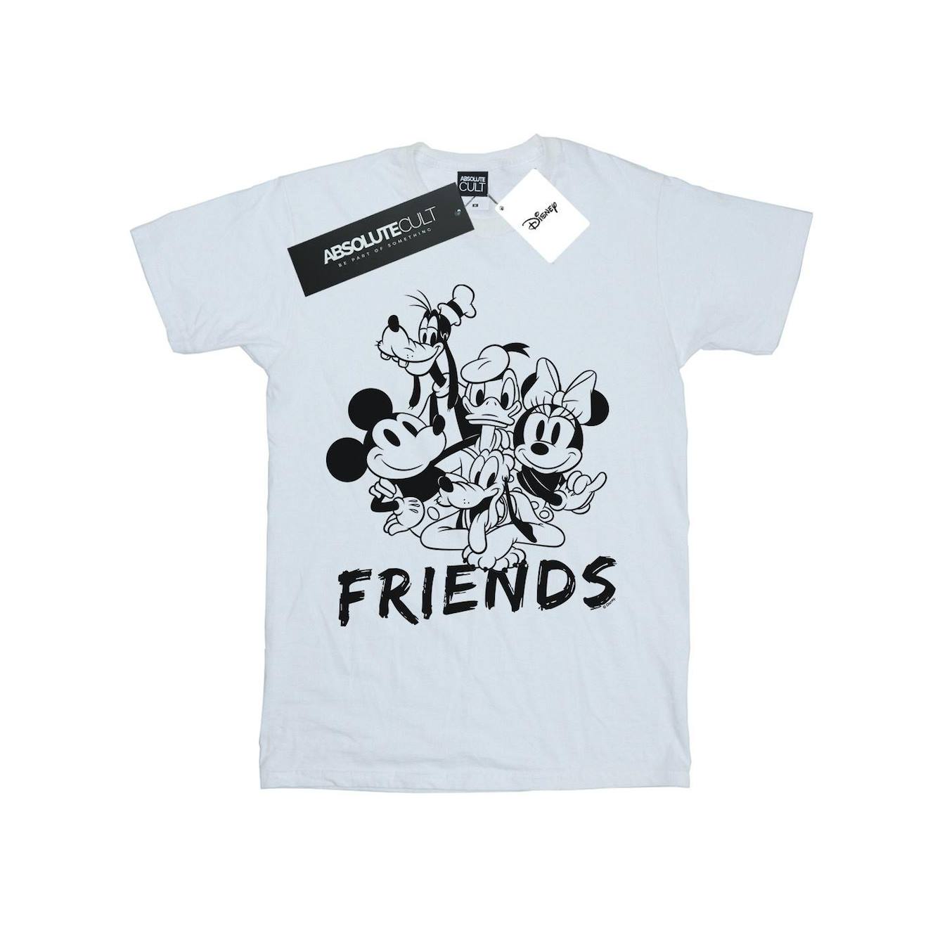 T-shirt Mickey Mouse And Friends Coton Disney Blanc