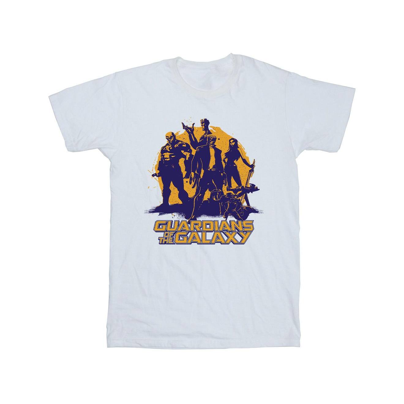 T-shirt Coton Sunset Guardians Blanc