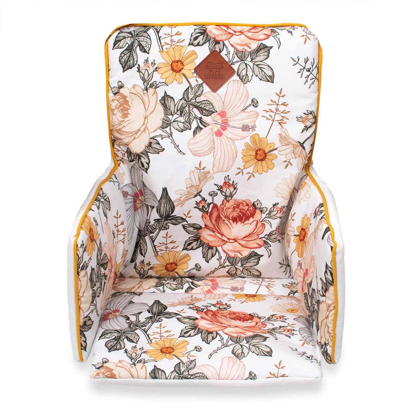 Coussin De Chaise Haute Bébé Néo Vintage Néo Vintage Imprimé Floral, Be