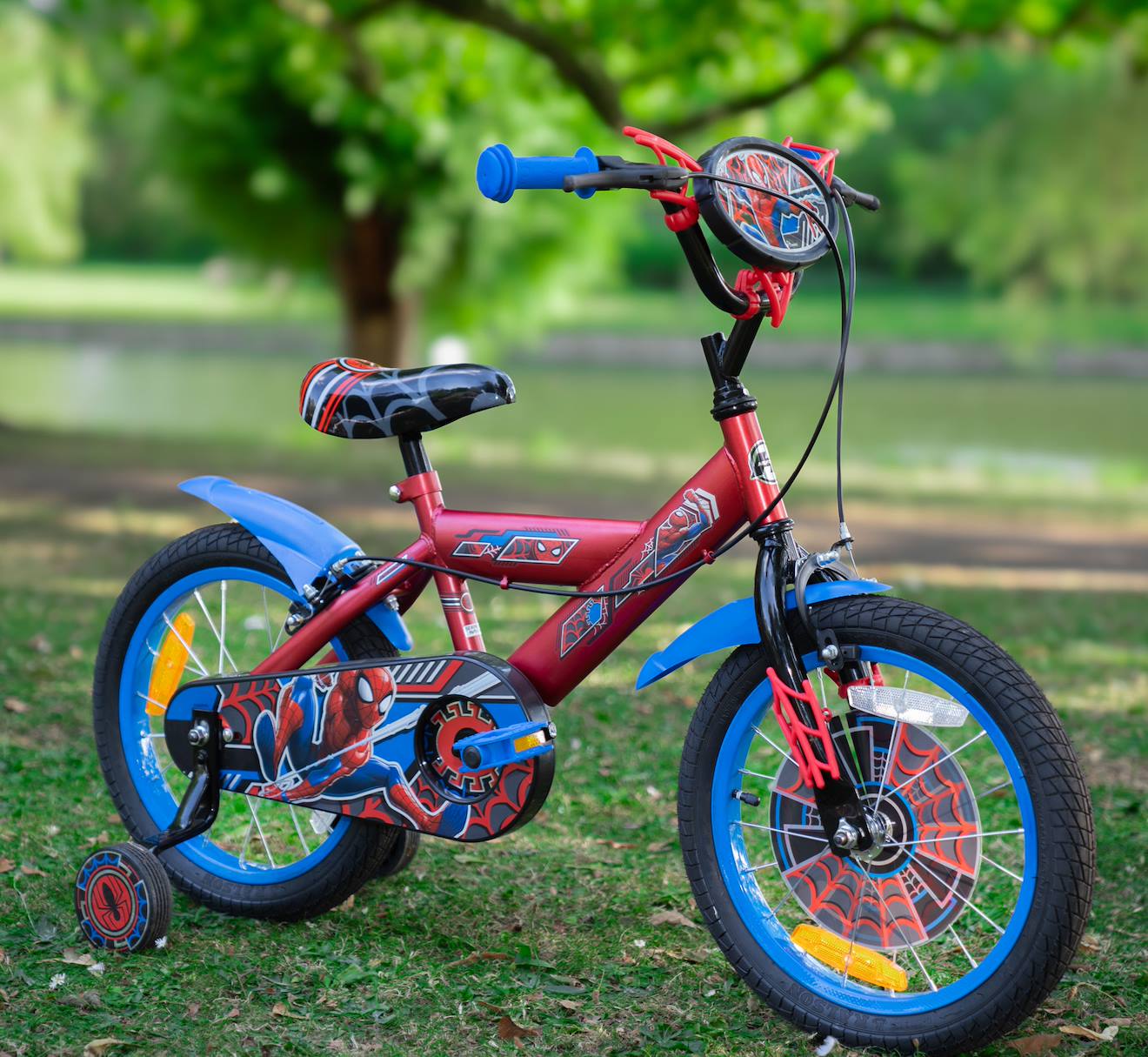 Vélo Fille VÃ©lo Spiderman 16 Pouces Leclerc Spiderman Velo Garcon