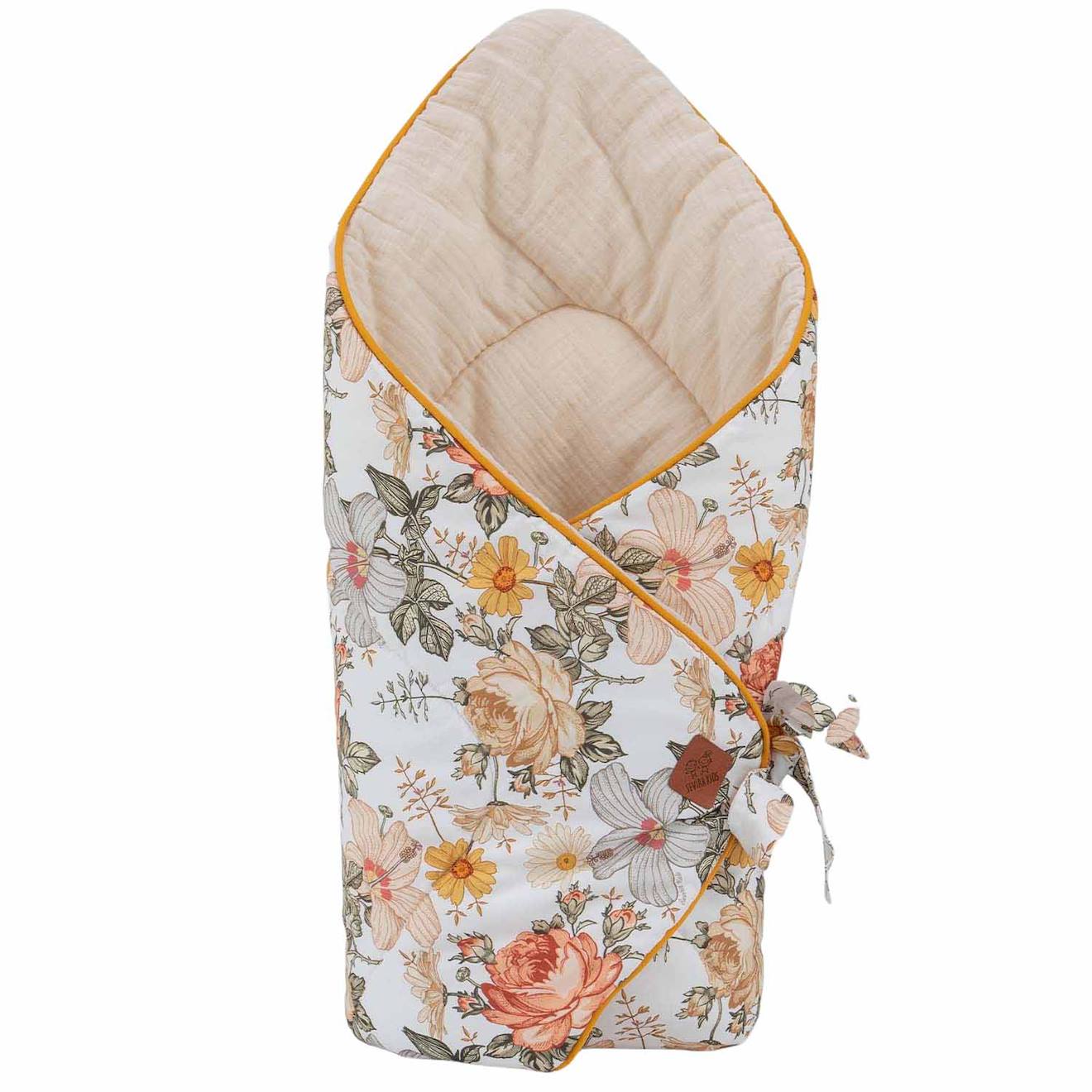 Couverture D'emmaillotage Molletonnée Néo Vintage Néo Vintage Imprimé Floral, Be
