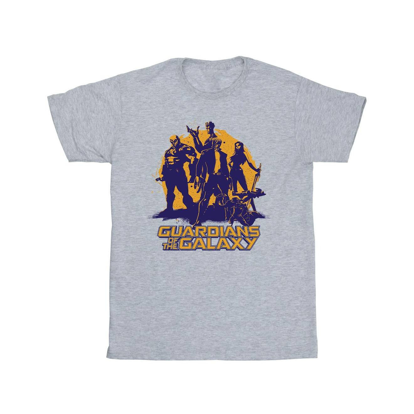 T-shirt Coton Sunset Guardians Gris Chiné