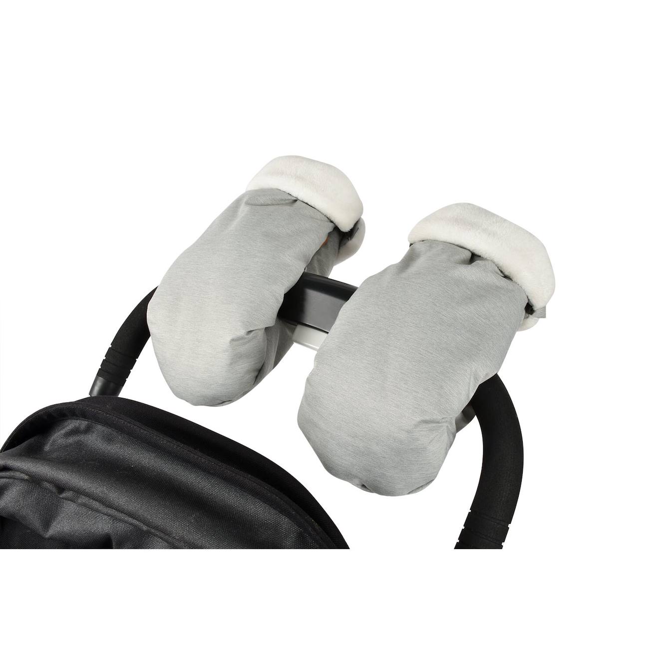 Moufles Pour Poussette Universelles Gris Chiné (Béaba) - Image 1