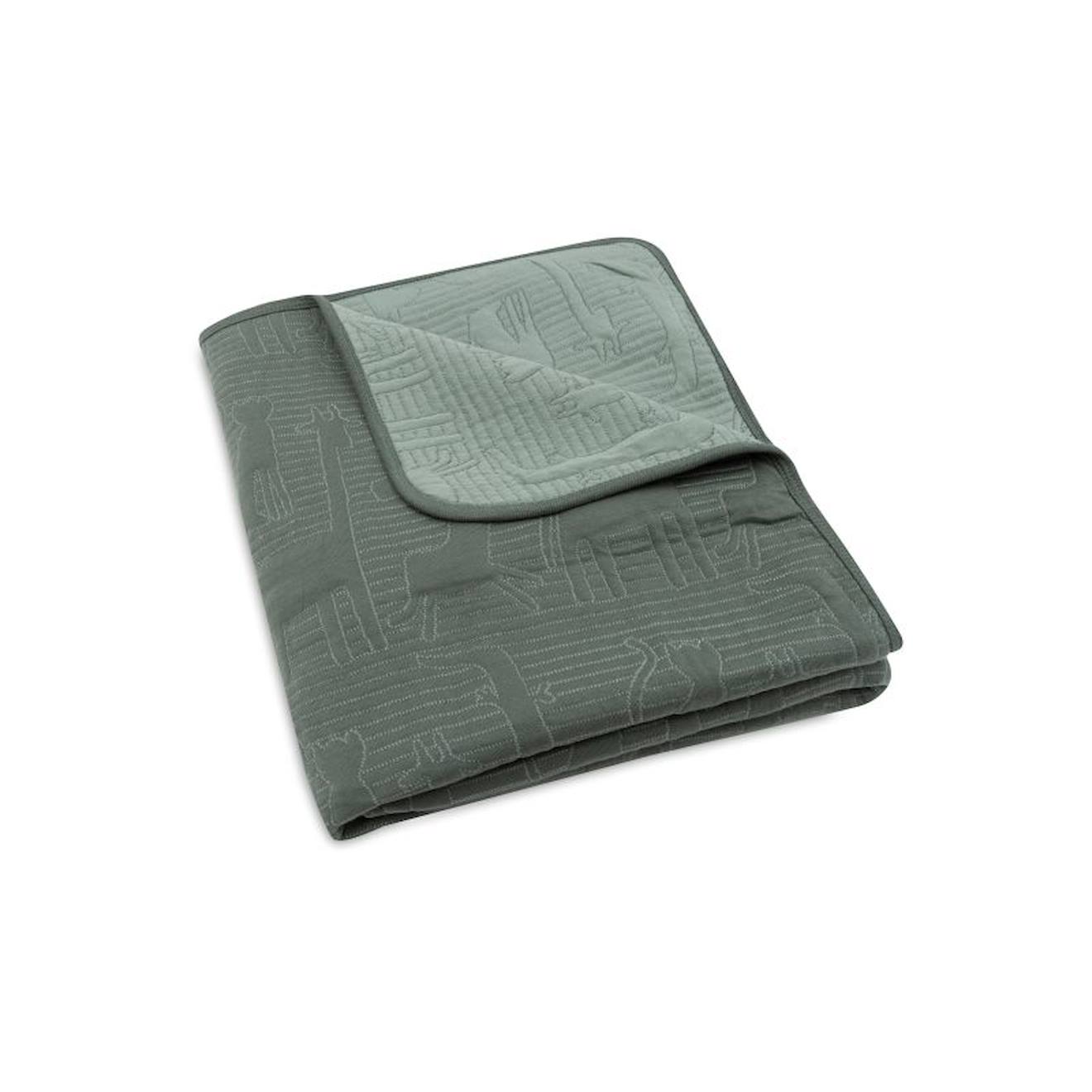 Couverture Berceau En Coton Vert