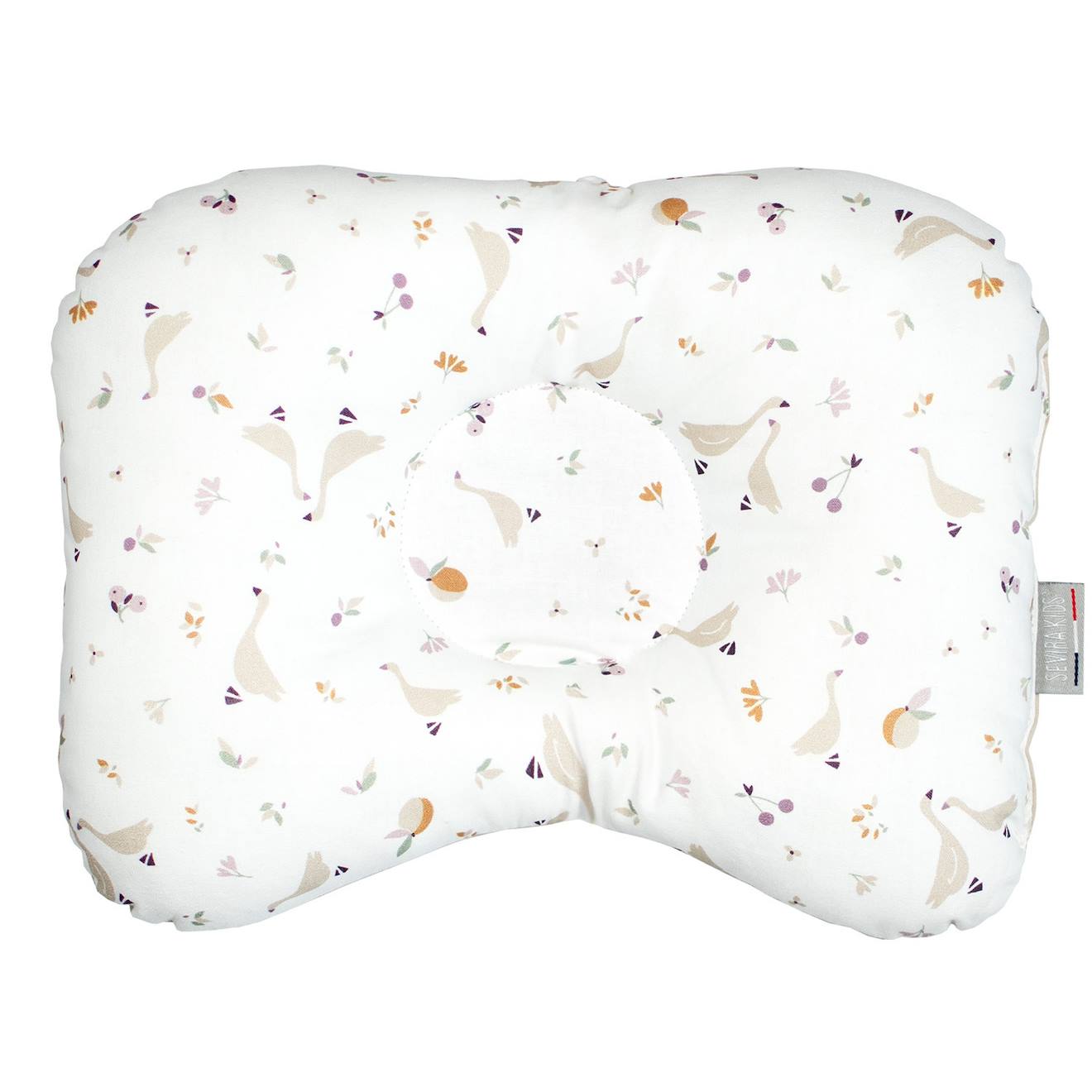 Coussin Cale-tête Ergonomique En Coton Sidonia Sidonia, Beige, Écru, Blanc