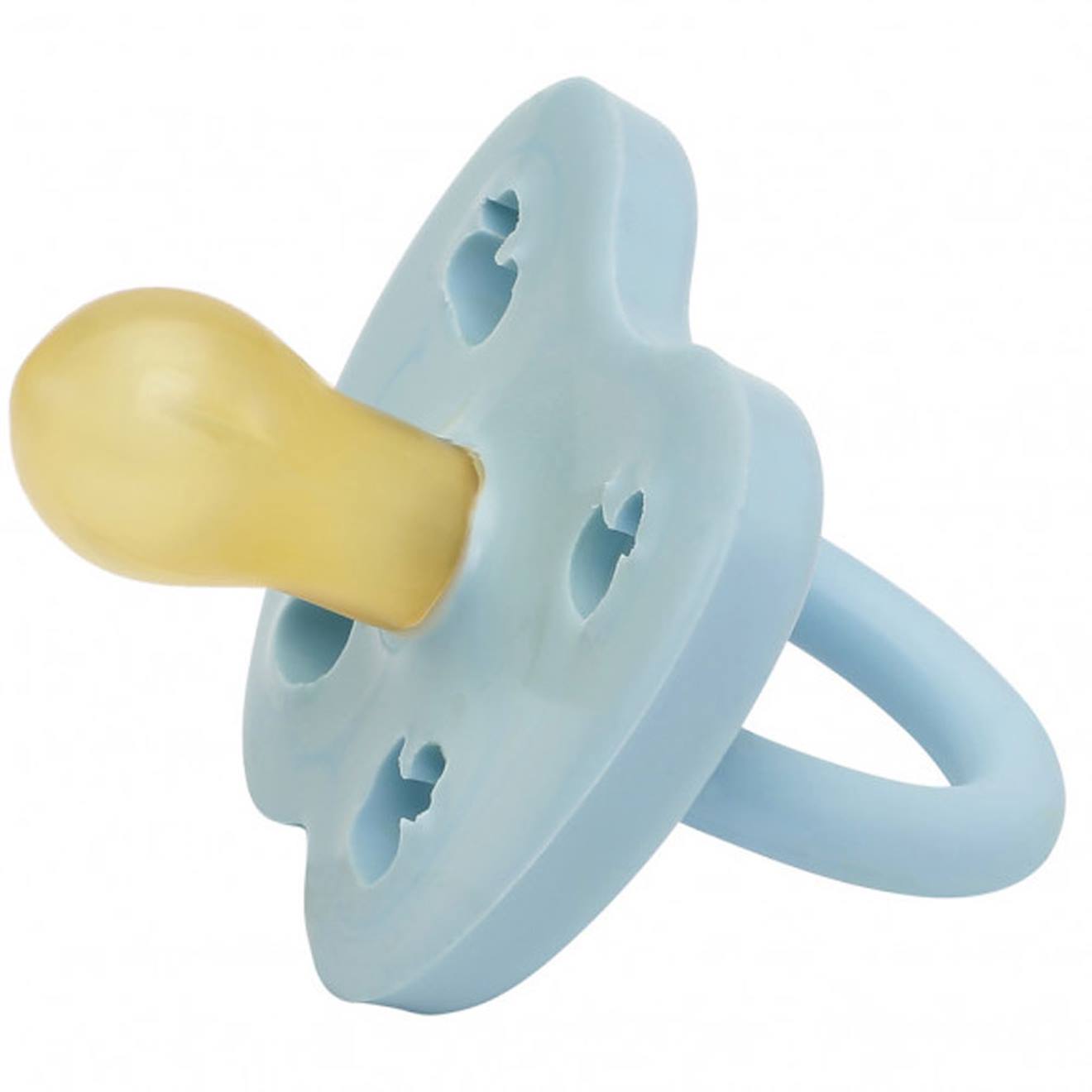 Tétine Ronde Milky White 0-3 Mois Bleu