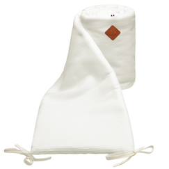 -Tour de lit universel en gaze de coton nid d'abeille