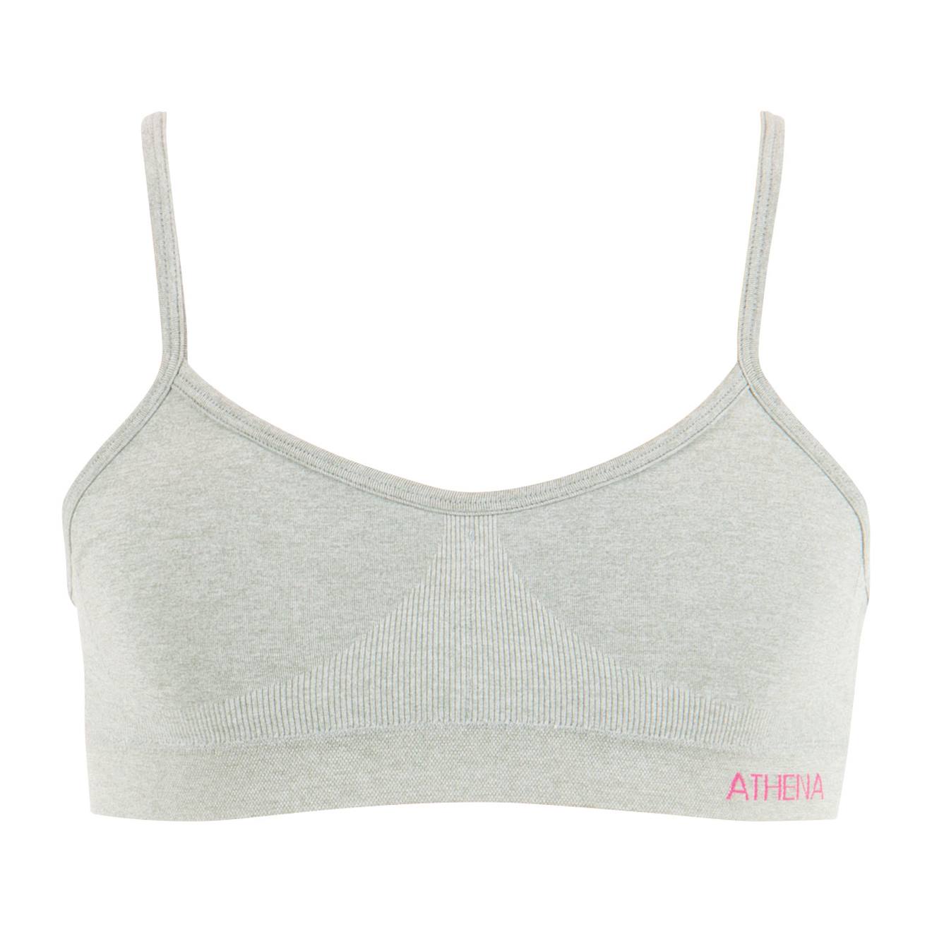 Brassière À Coques Amovibles Sans Couture Fashion Blanc-gris Chiné