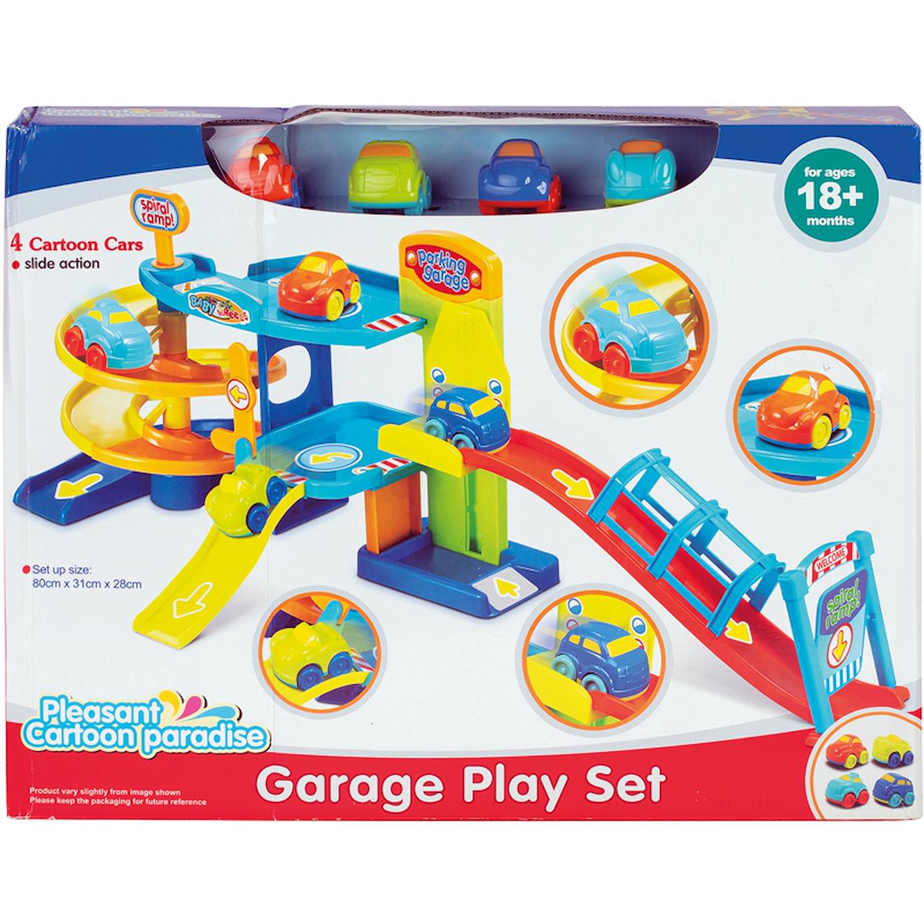 Garage Premier Âge Avec 4 Voitures Multicolore