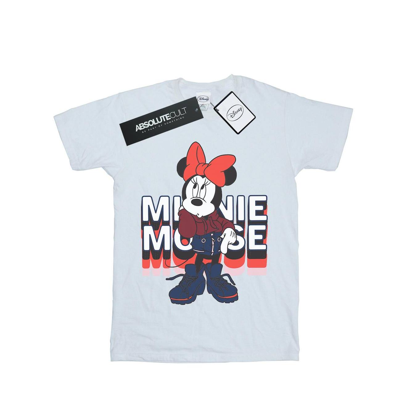 T-shirt Coton Disney In Hoodie Blanc