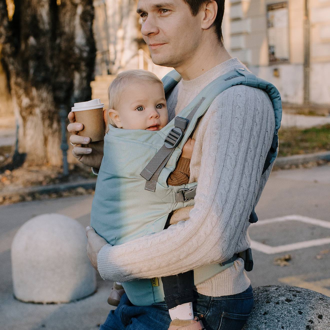 Porte Bébé Boba X Sea Mist Vert Menthe (Boba) - Image 1