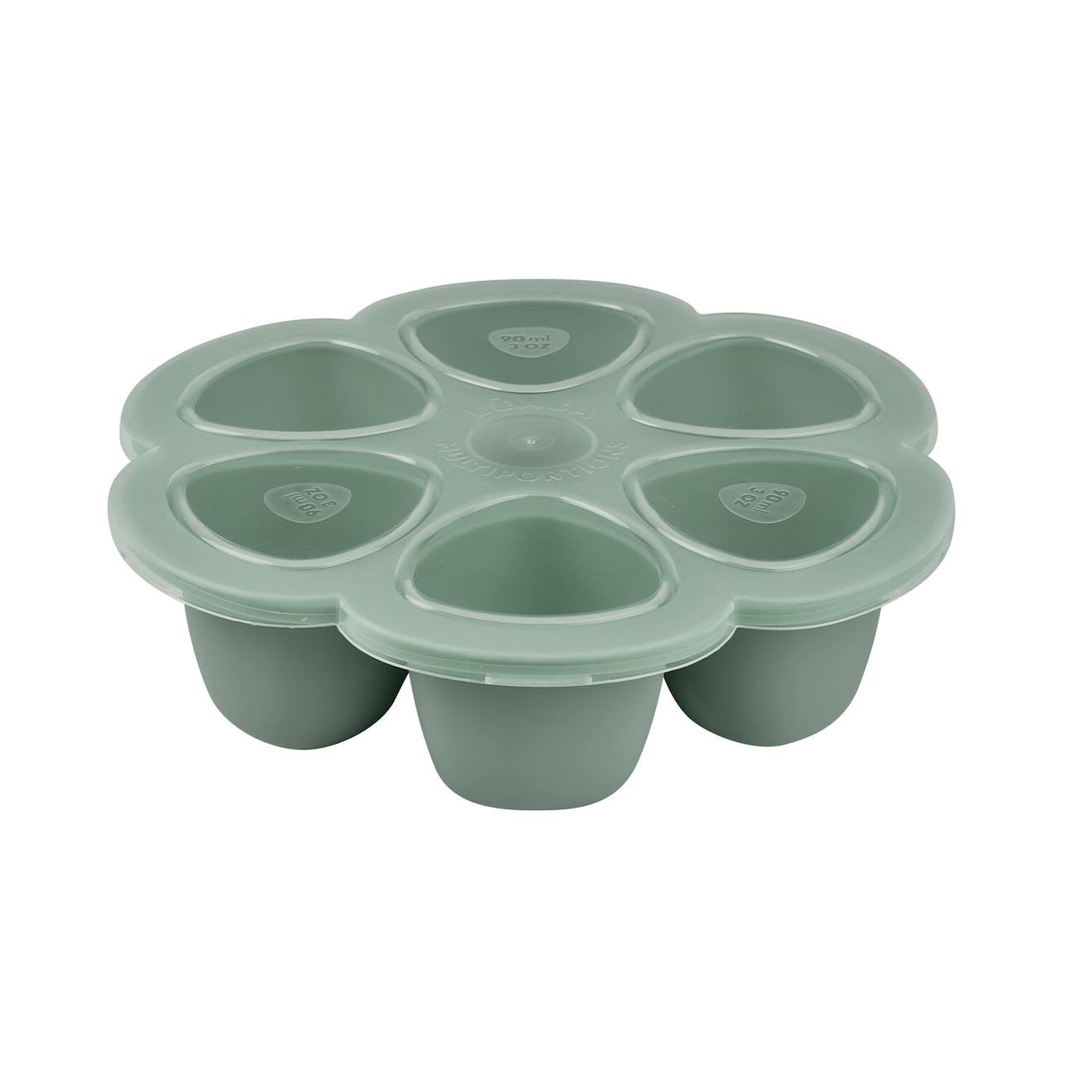 Moule multiportions silicone 6x90ml vert