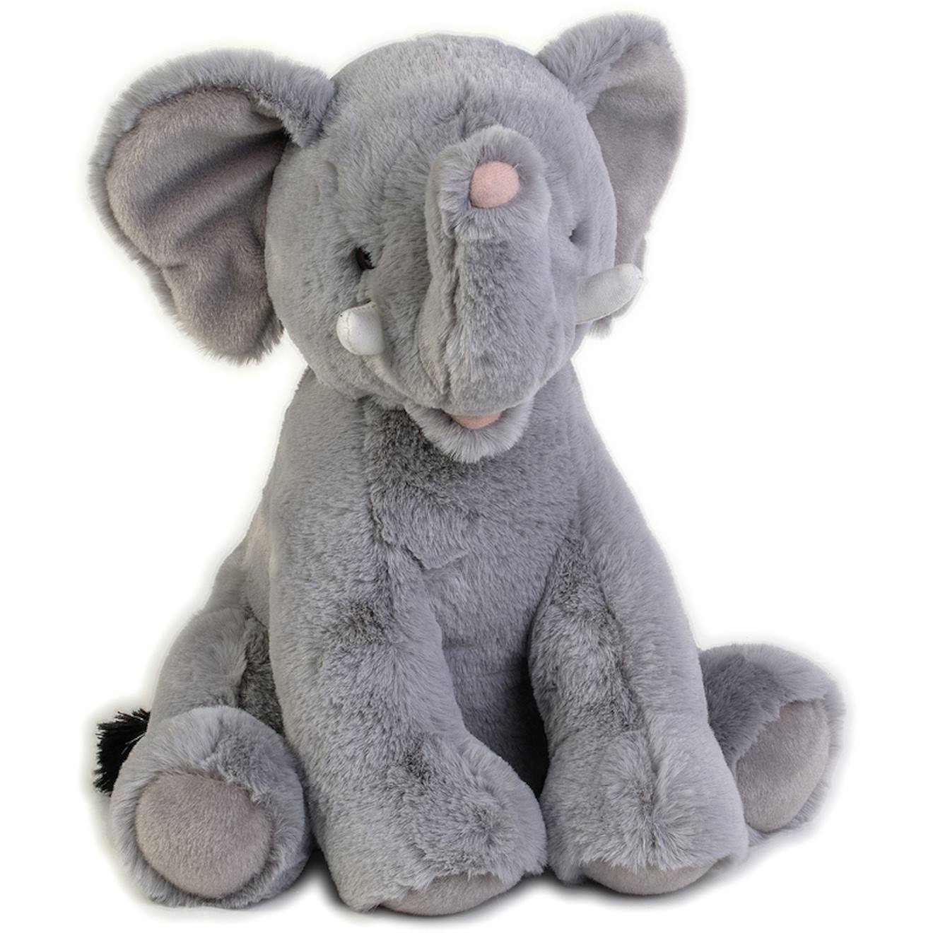 Peluche Éléphant 45 Cm Gris