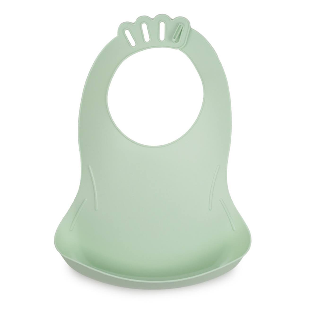Bavoir Bibou Avec Récupérateur Vert Céladon