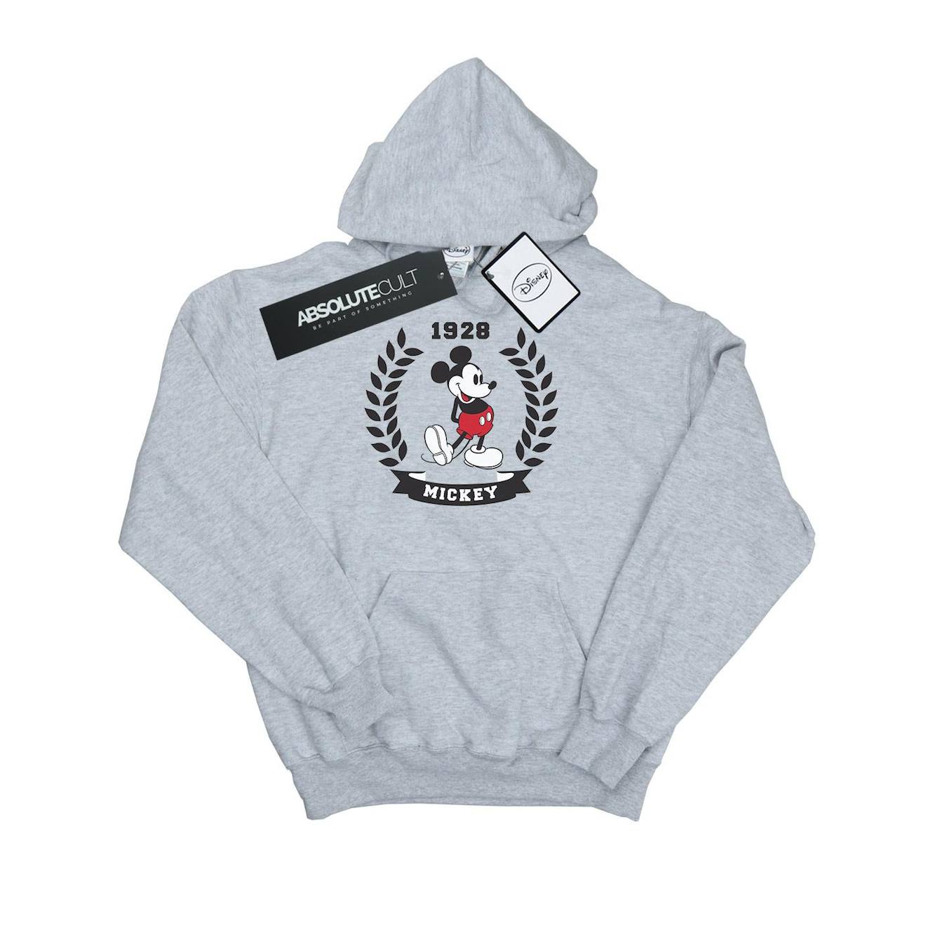 Sweat À Capuche Coton Disney Gris Chiné