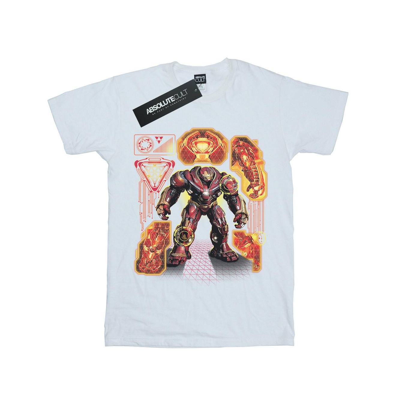 T-shirt Coton Avengers Infinity Warbuster Blanc