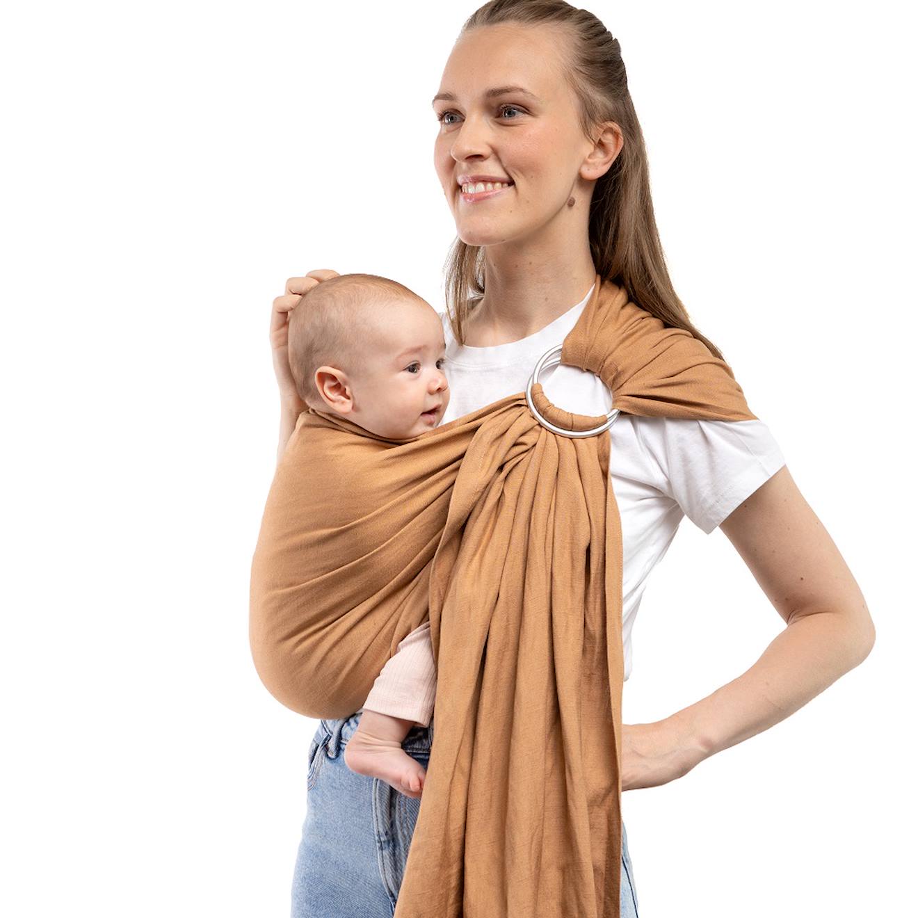 Porte-bébé Boba Ring Sling En Lin Rye Marron