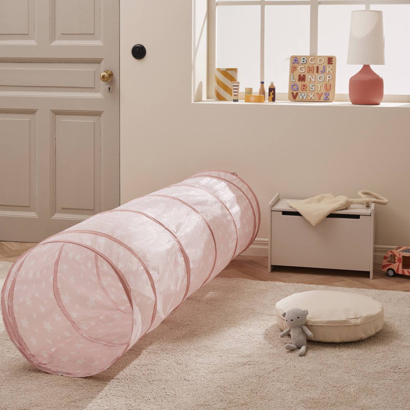 Tunnel De Jeu Rose, Blanc (Kids Concept) - Image 1
