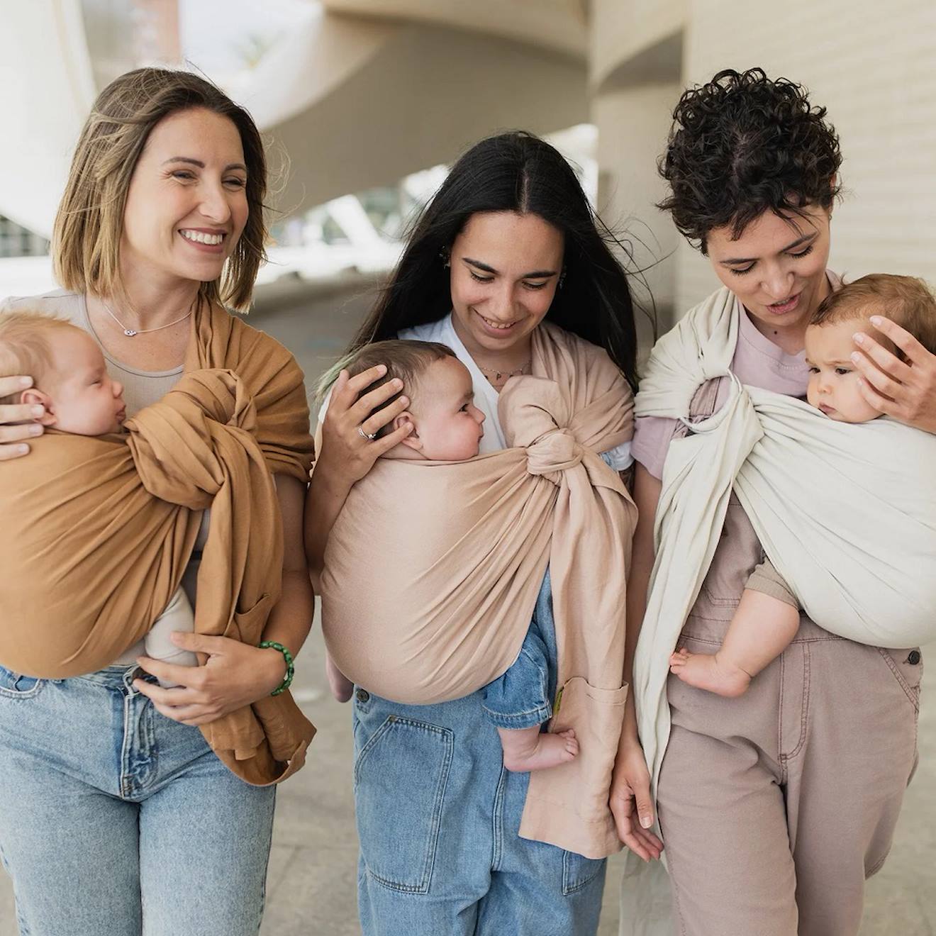 Porte-bébé Boba Ring Sling En Lin Rye Marron (Boba) - Image 1