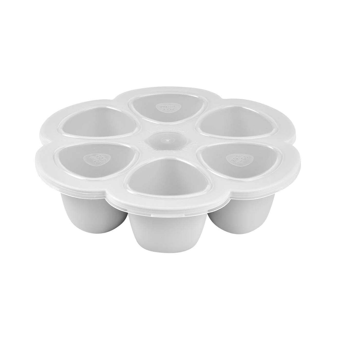 Moule Multiportions Silicone 6x90ml Gris