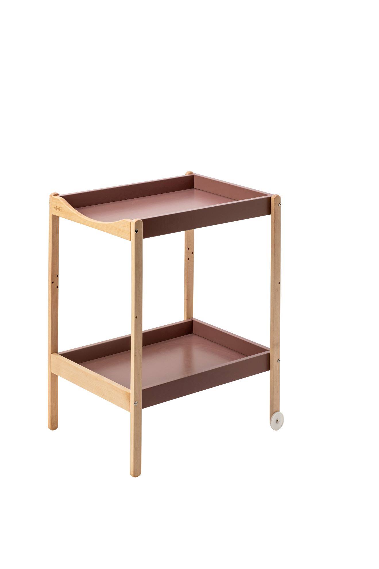 Table À Langer Margot Bois Hybride Vieux Rose