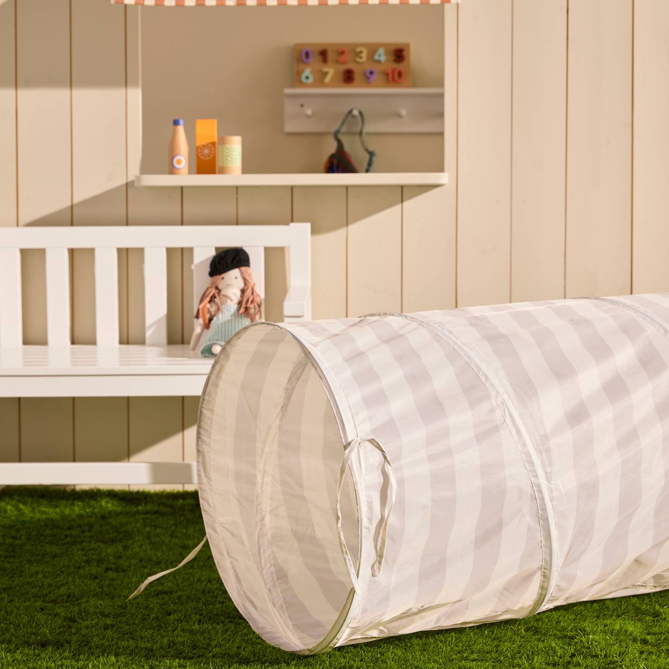 Tunnel De Jeu Gris, Blanc (Kids Concept) - Image 1