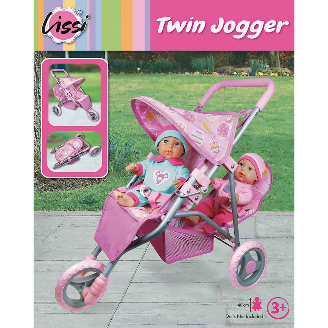 Poussette Pour Poupons Jumeaux Rose