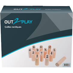 -Jeu quilles nordiques en bois
