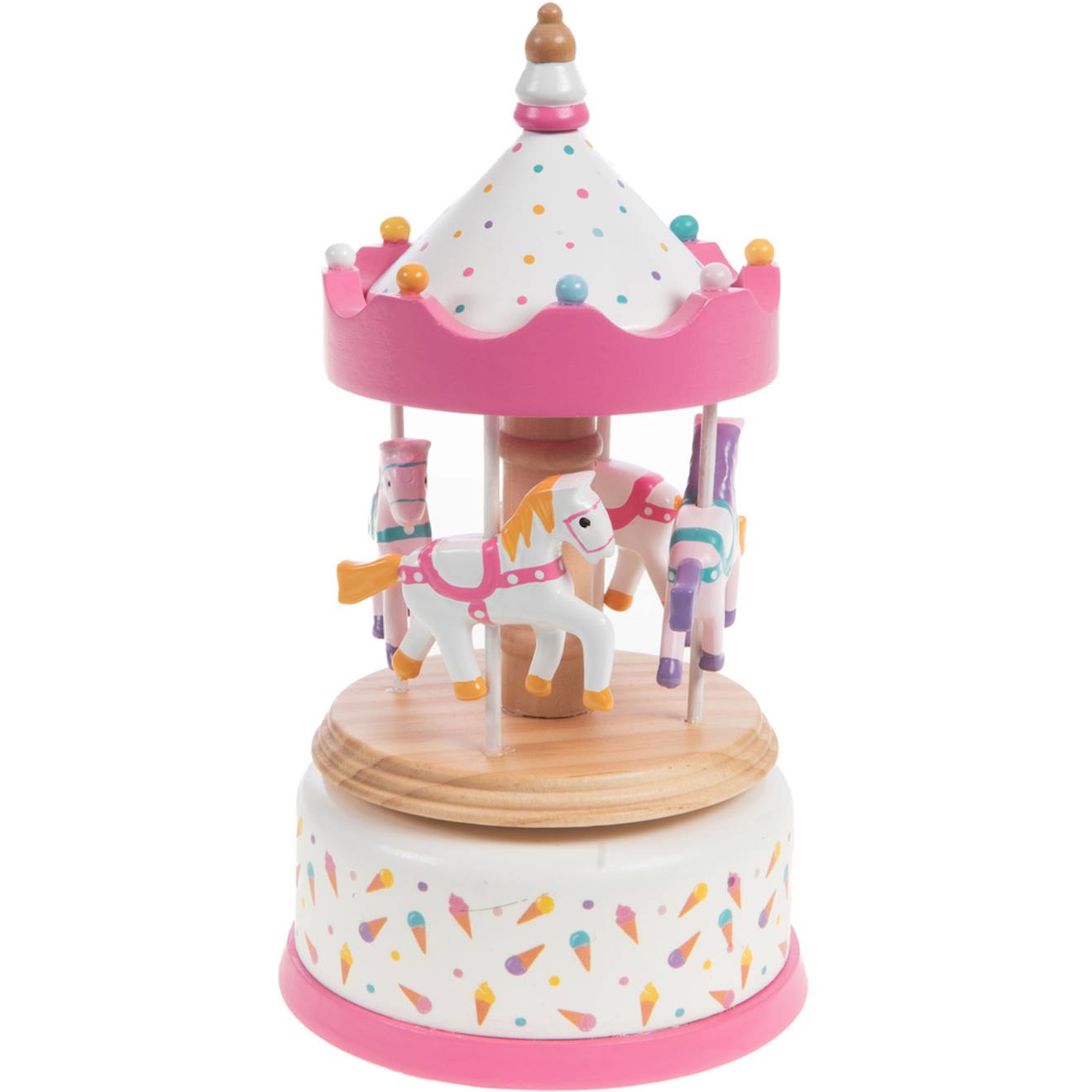 Carrousel Birdy Rose, Blanc, Violet