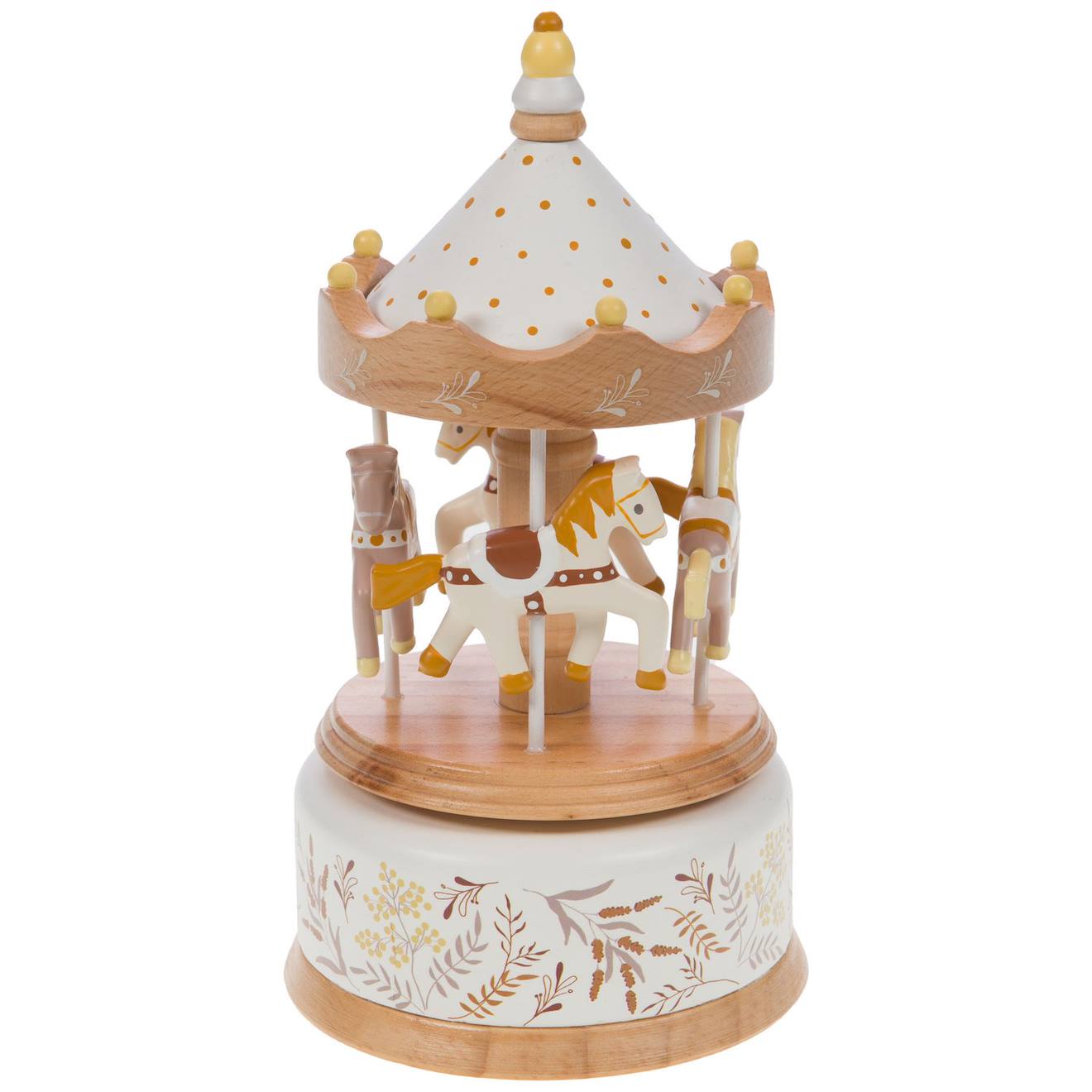 Carrousel Birdy Ocre, Jaune, Blanc