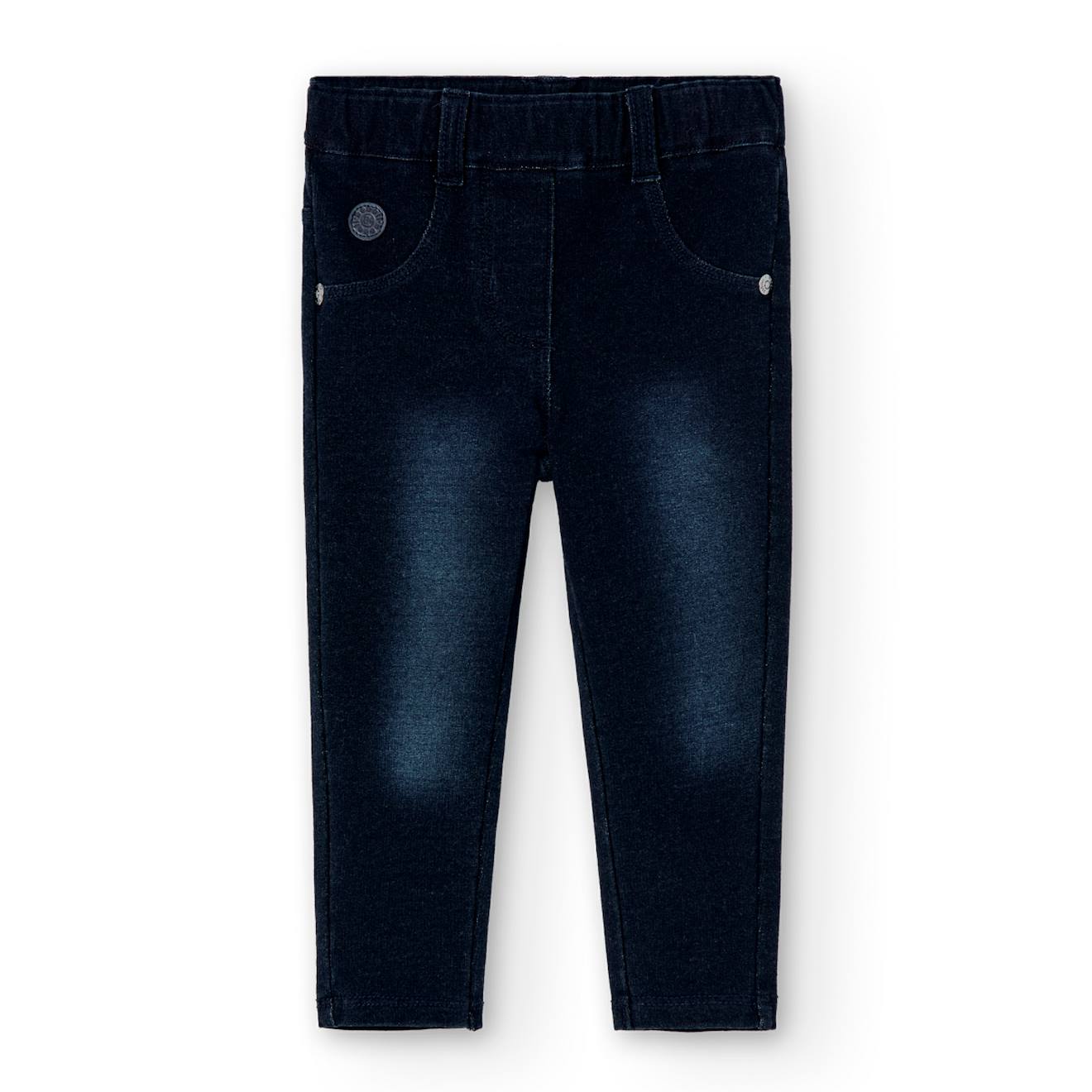 Jegging Avec Poches Arrière Et Passants À La Taille Bleu