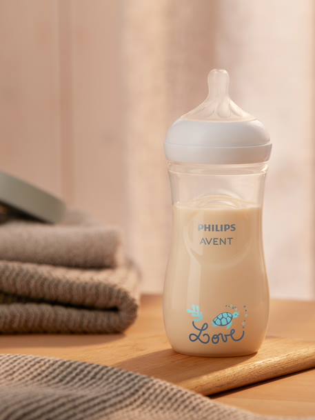 Avent - Biberon Natural Response débit 4 330ml love - Transparent